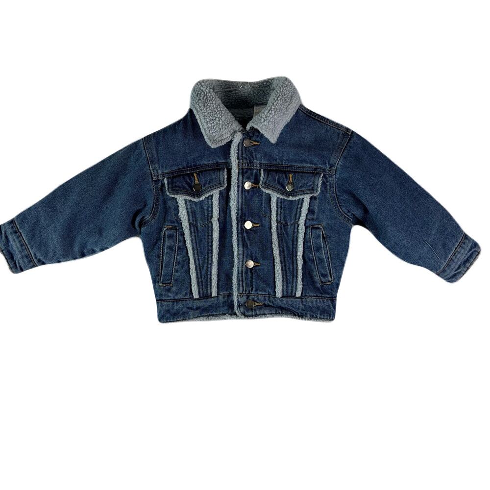 OUTBROOK KIDS Jean Jacket With Sherpa Liner Size 3T